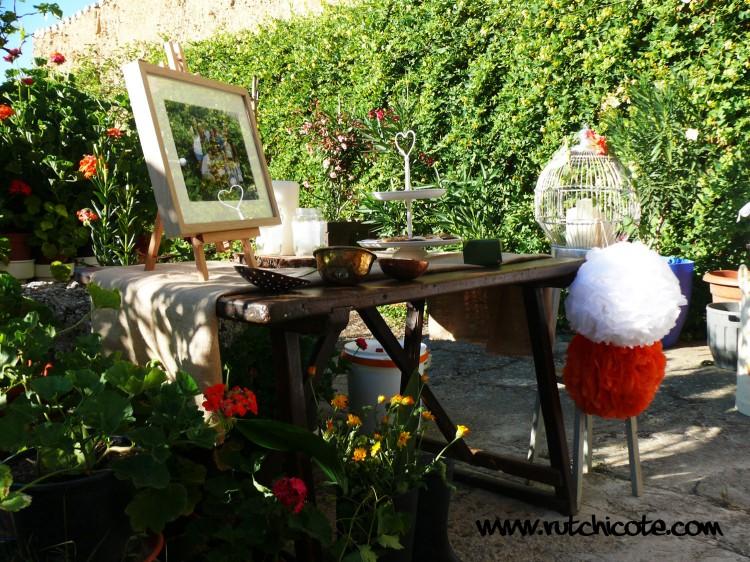 Mesa tocinera de bienvenida