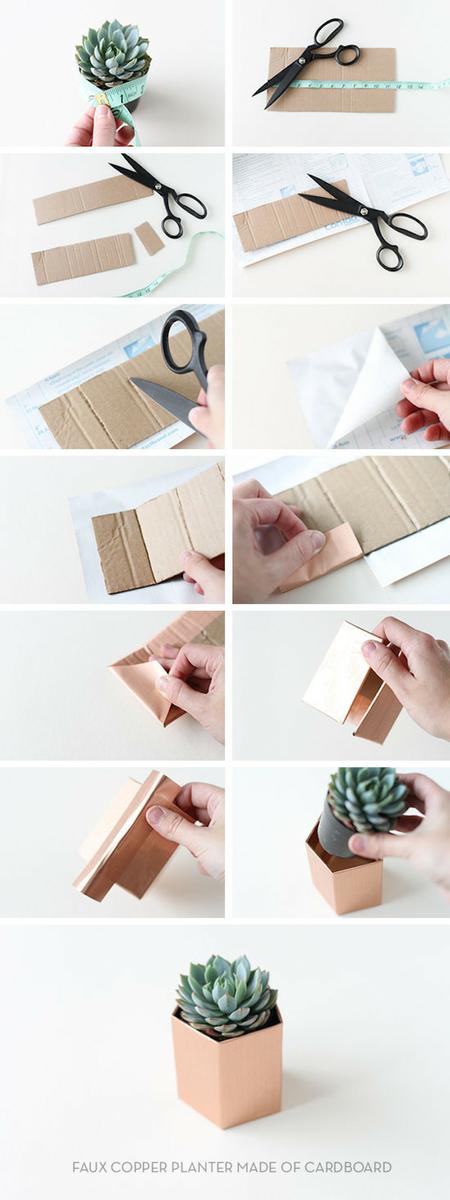 macetas cartón cómo hacer