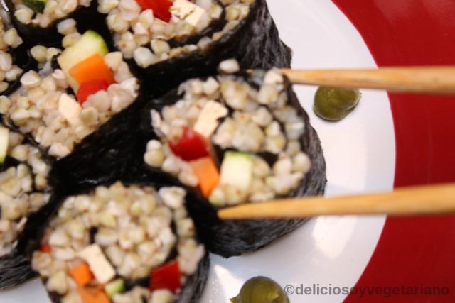 sushi de trigo sarraceno