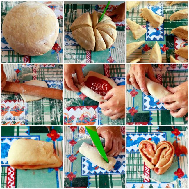 Paso a paso Cinnamons, brioche fresa, bollería casera, masa, mermelada fresa casera, Repostería tradicional, Sweets and Gifts, Marietta, Murcia