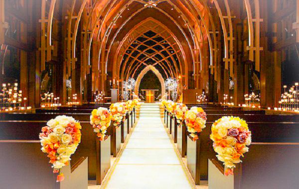 Arreglo de iglesia para boda