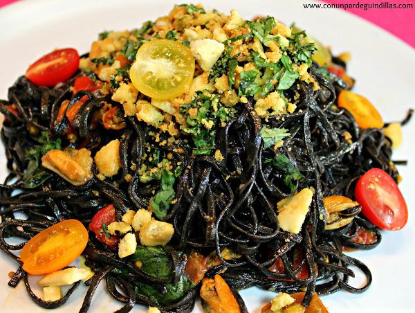 Tagliatelle al nero di seppia