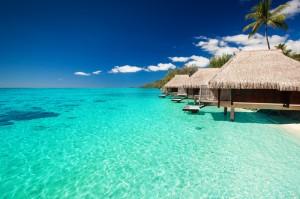 Tahiti - Bungalows sobre el agua, Polinesia Francesa