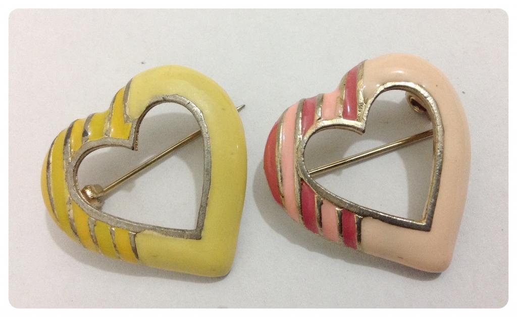 Prendedores de corazones