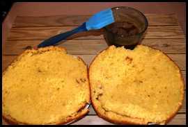 bizcocho naranja relleno de nutella 006 Bizcocho de naranja relleno de nutella