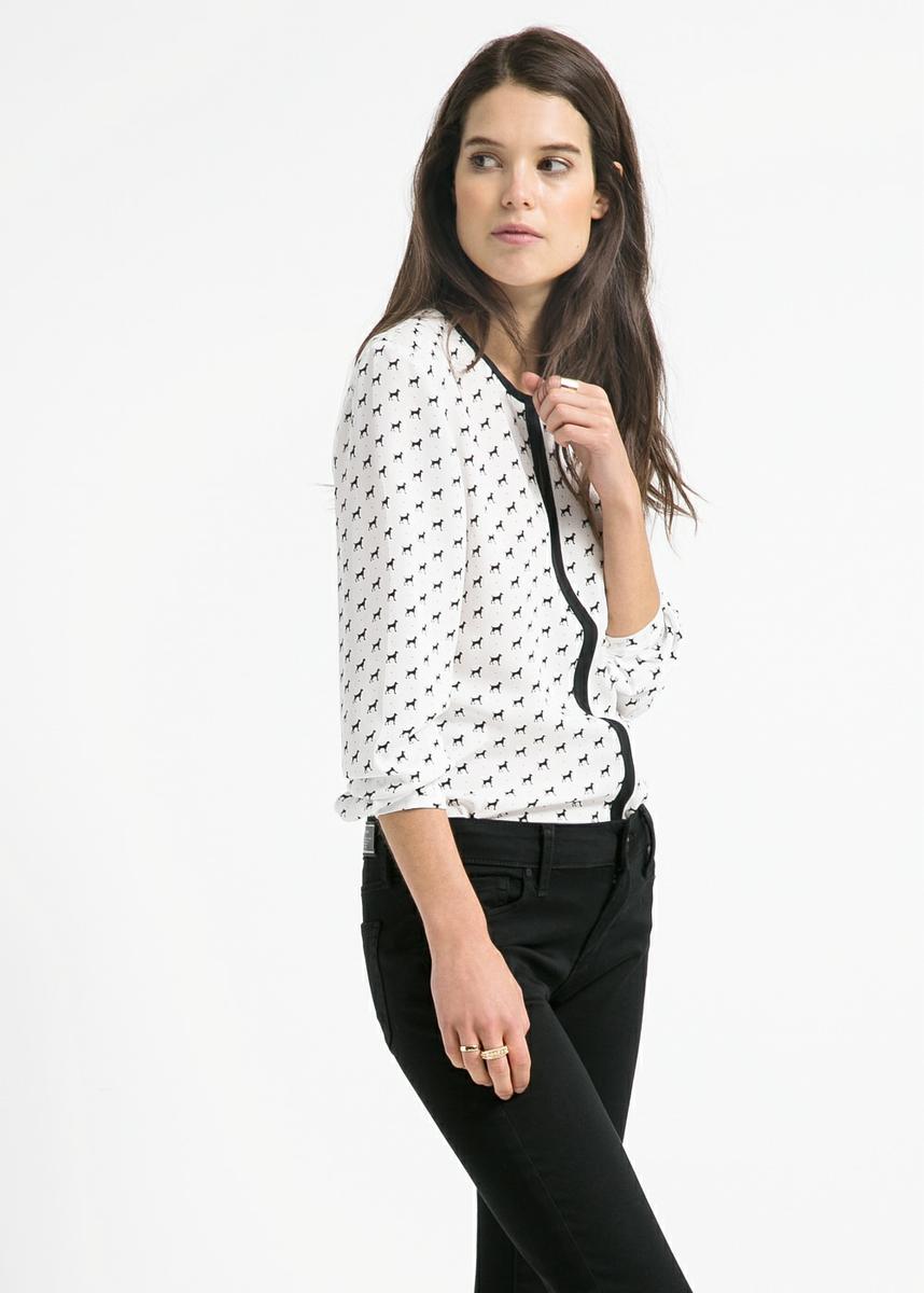 Blusa estampada vivos