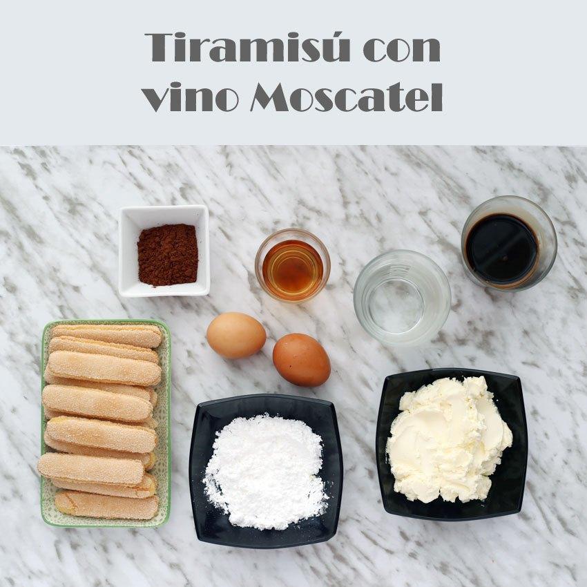 Ingredientes para el tiramisú