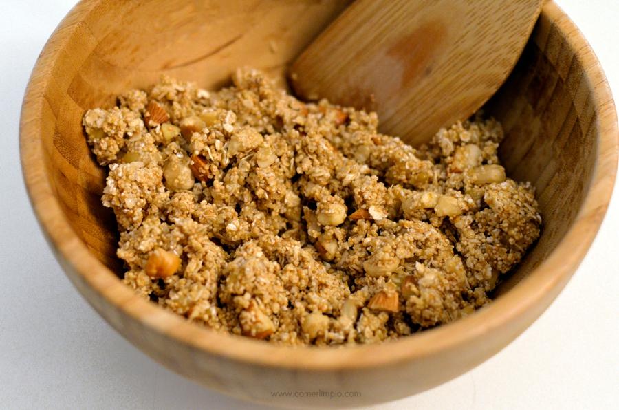 Muesli de amaranto y pepitas de chocolate puro 