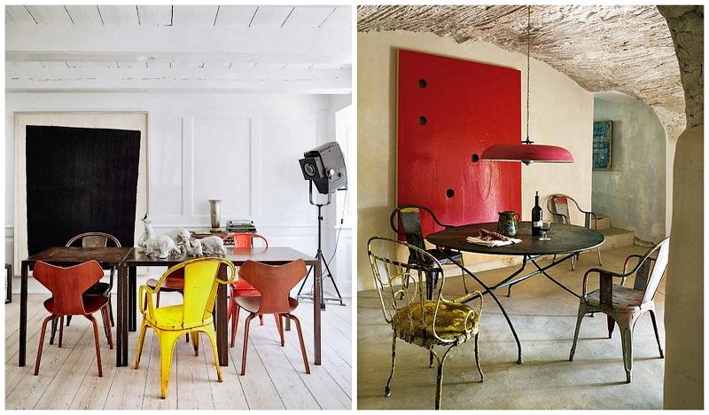 silla tolix estilo eclectico