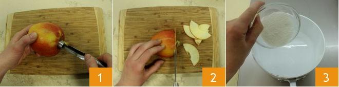 Roselline di sfoglia e mele