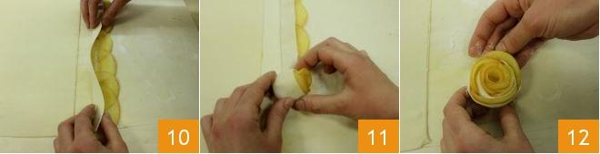 Roselline di sfoglia e mele