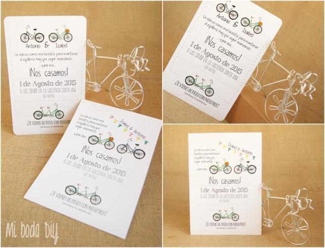 invitaciones bicis
