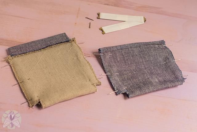 coser laterales de la cartera pángala