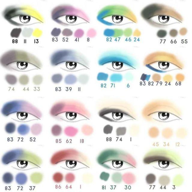  Ideas de combinación de colores en maquillaje de ojos