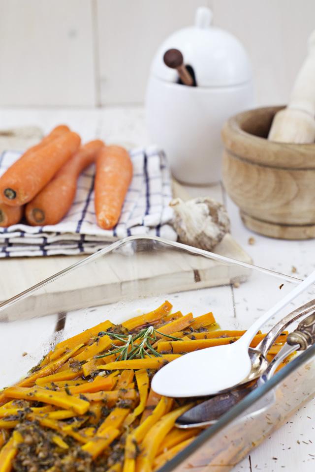 receta de zanahorias marinadas a la griga