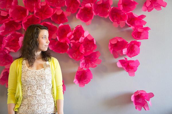 DIY Flor Photobooth Telón de fondo