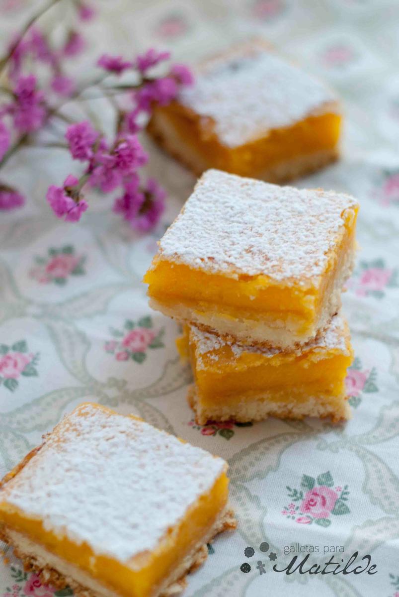 Barritas de limón, lemon bars