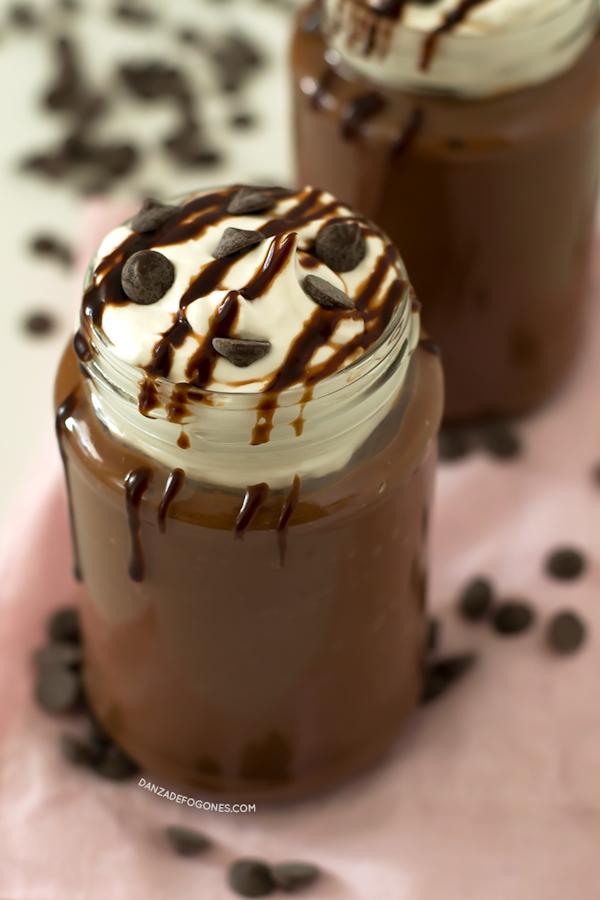 Batido de chocolate | danzadefogones.com #danzadefogones