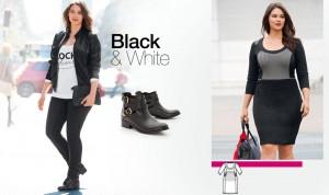 Look rock tallas grandes en black & white