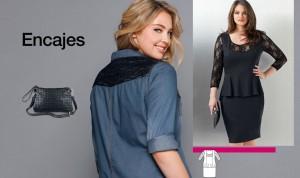 moda talla grande en encajes