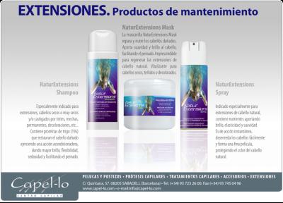 Productos de mantenimiento de extensiones Capel lo