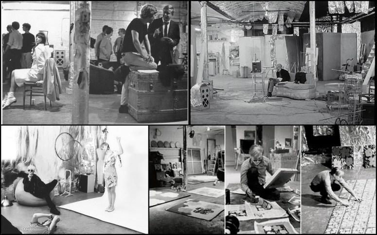 Warhol en su estudio de Nueva York, The Factory.