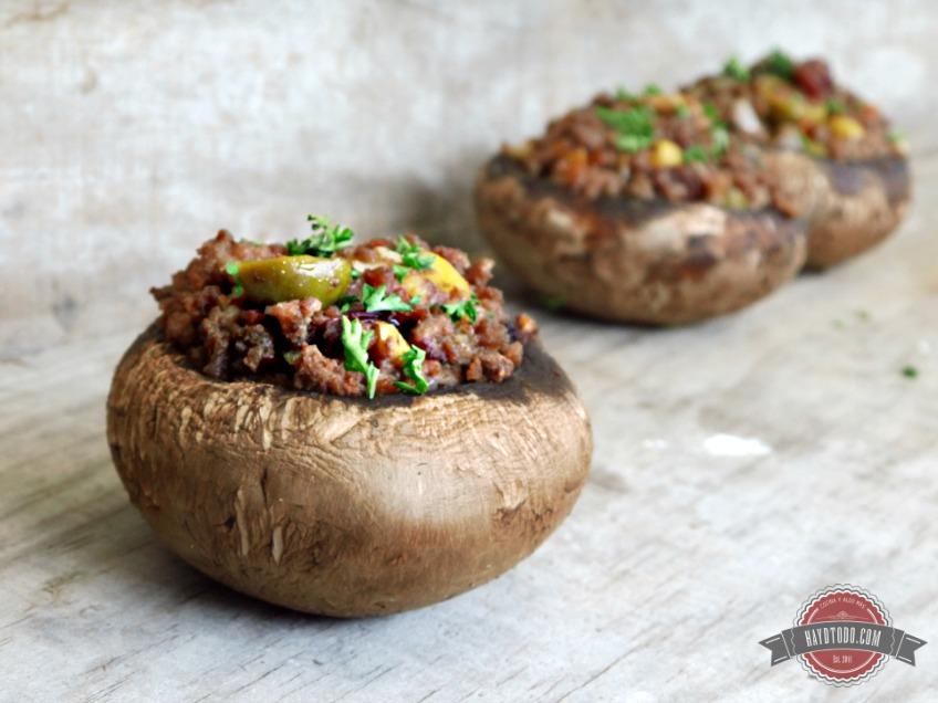 champiñones rellenos
