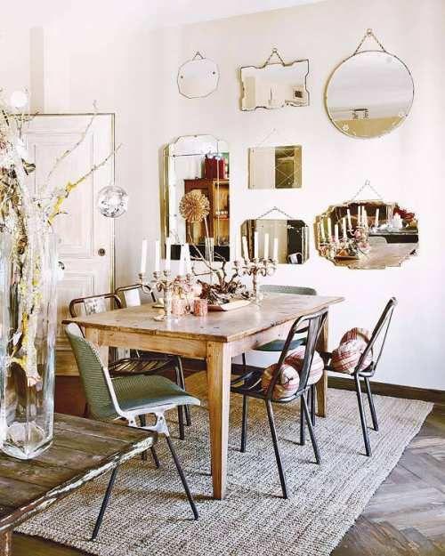 27 ideas para decorar con espejos grandes antiguos