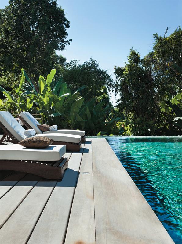 decoración en blanco y madera