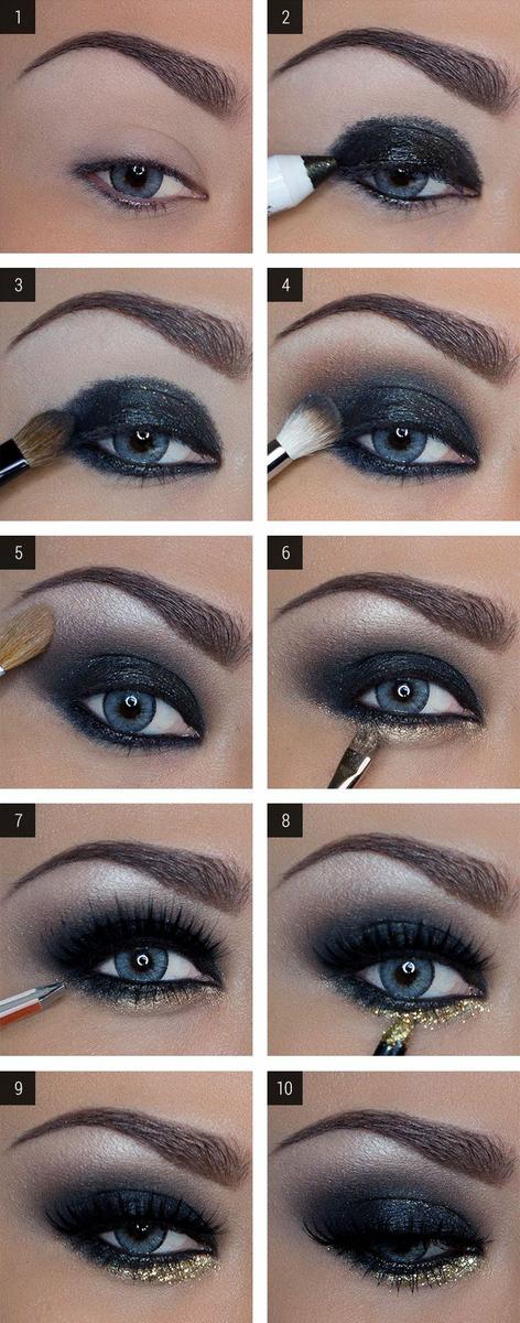 Paso a paso: black & gold makeup | Belleza