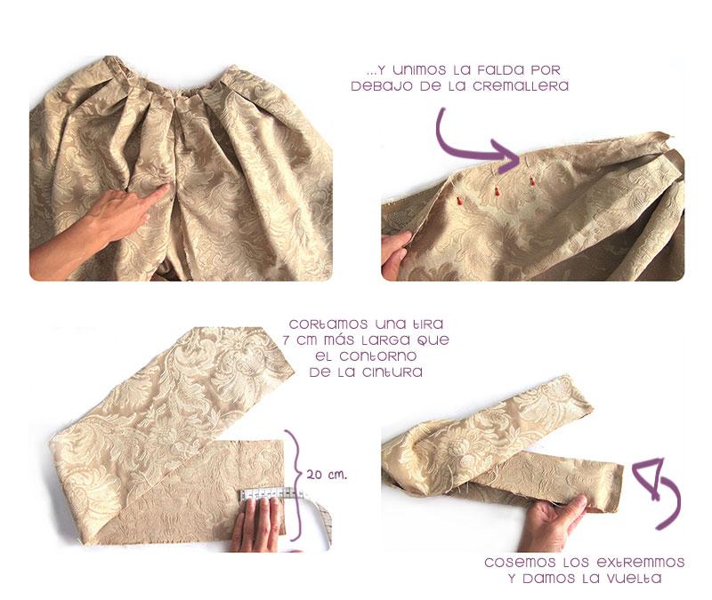 falda brocada DIY 5 Cómo hacer una falda brocada sin patrón DIY 