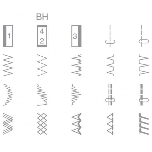 Tipos de puntadas Alfa Next 30