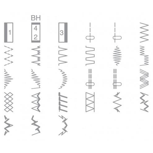 Tipos de puntadas Alfa Next 40