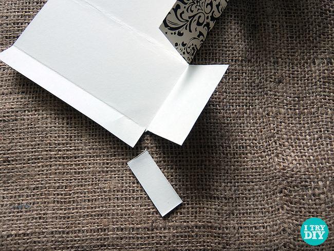 cajita cartón paso 1