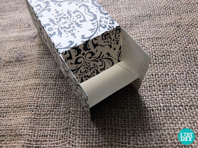 cajita cartón paso 3