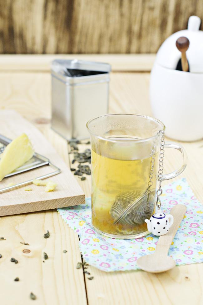 te con jengibre y miel, como se hace