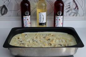 crema fría de puerros con tropezones de bacalao asado