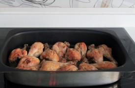 pollo asado al limón con salsa de champiñones