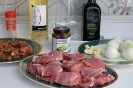 solomillo de cerdo con mermelada de espárragos trigueros