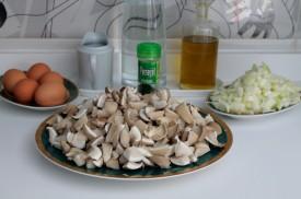 huevos cocidos a baja temperatura en lecho de setas