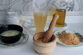 muslos de pollo en majado de azafrán