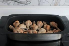 muslos de pollo en majado de azafrán