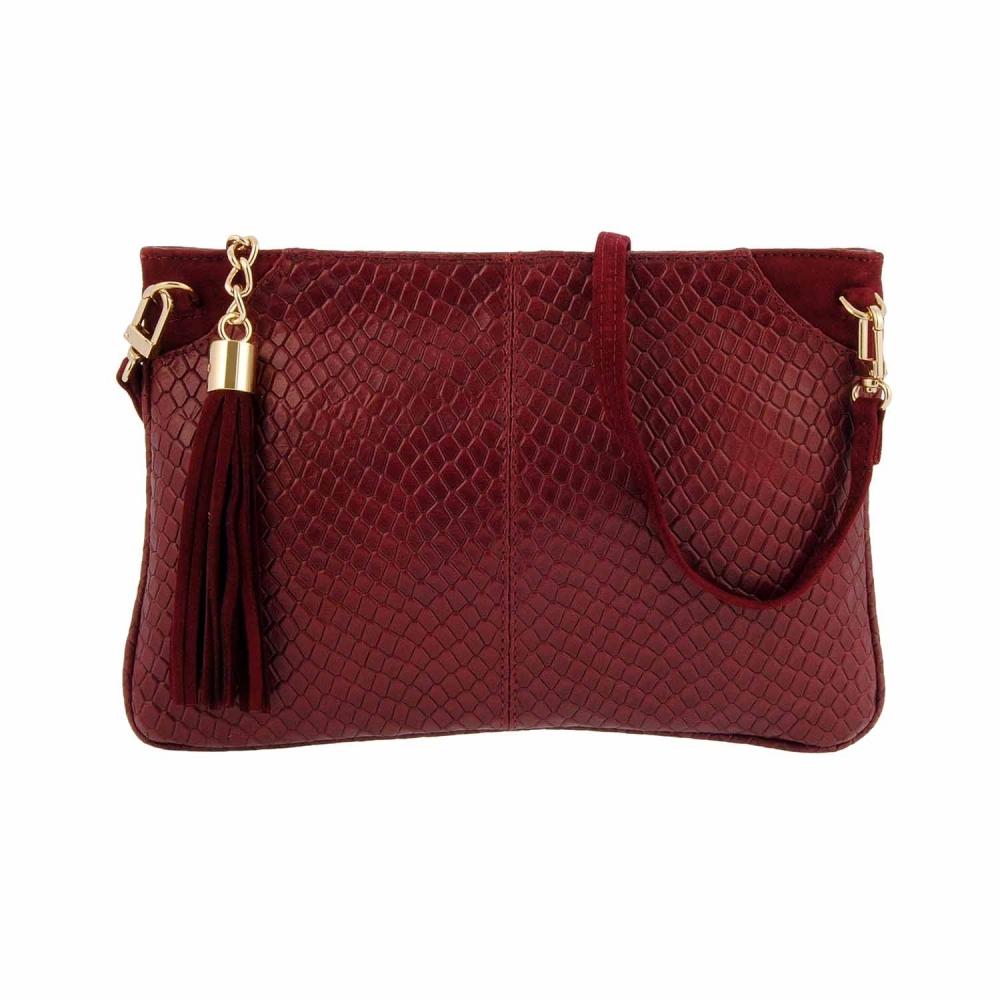 PAULA ALONSO cartera-cremallera-piel-grabado-serpiente