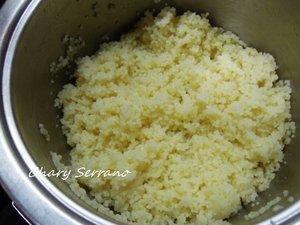 COUS COUS, CON TOMATE Y PEPINO  