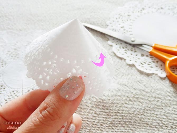 DIY blondas de papel