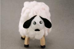 diy ovejas de algodon