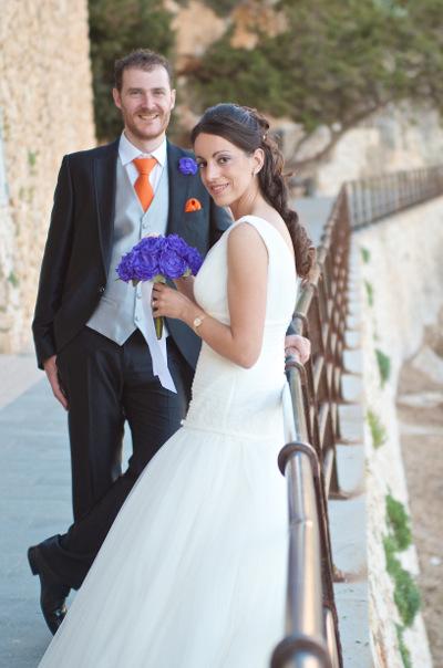 ramo de novia de peonias