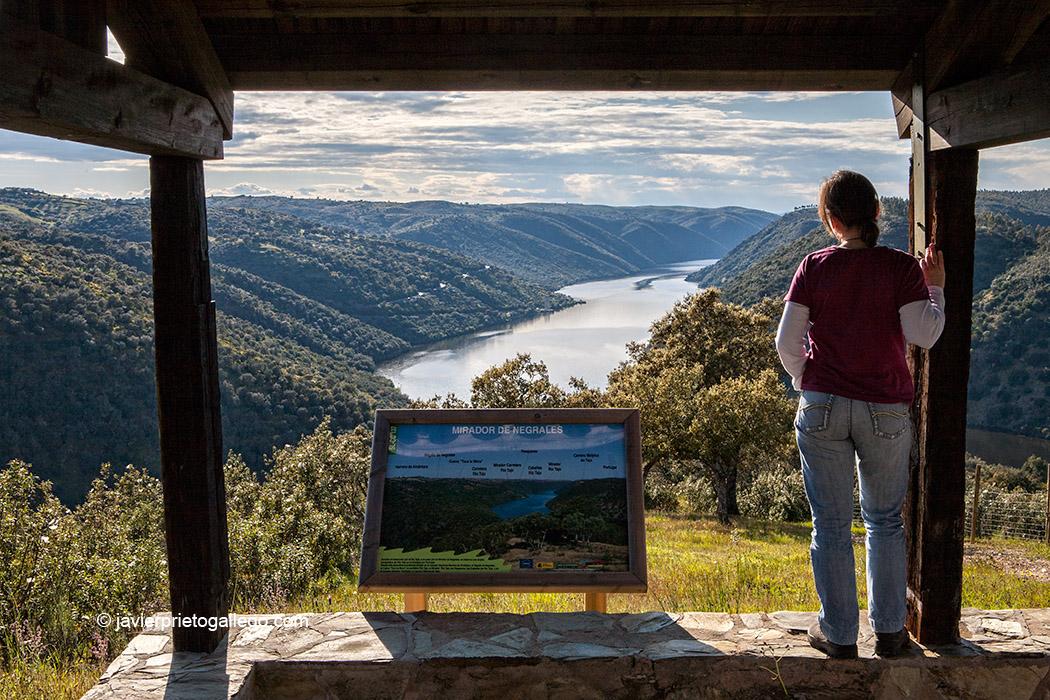 Mirador de Los Negrales y las Riberas del Tajo. Espacio natural Tajo Internacional. Herrera de Alcántara. Cáceres. Extremadura. España. © Javier Prieto Gallego