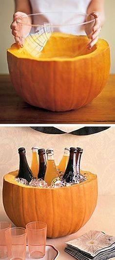 DIY Halloween - Calabaza como cubitera