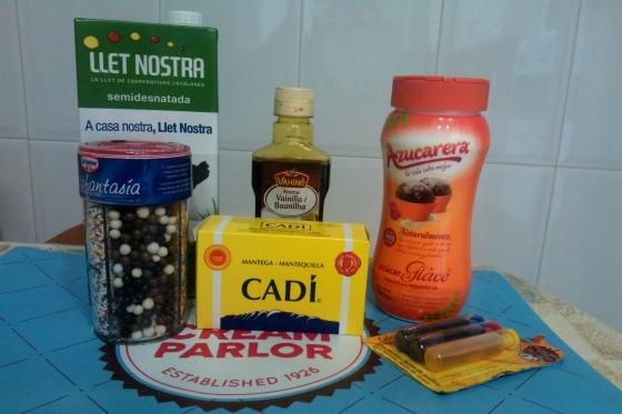ingredientes buttercream navideño